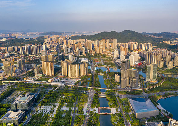 2022年5月17日,蕉门河中心区(刘远华摄)