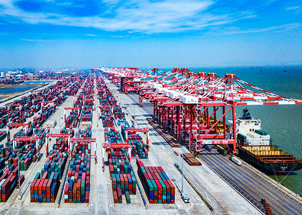 2022年4月18日,南沙港